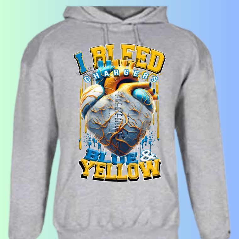 I Bleed Football Hoodies