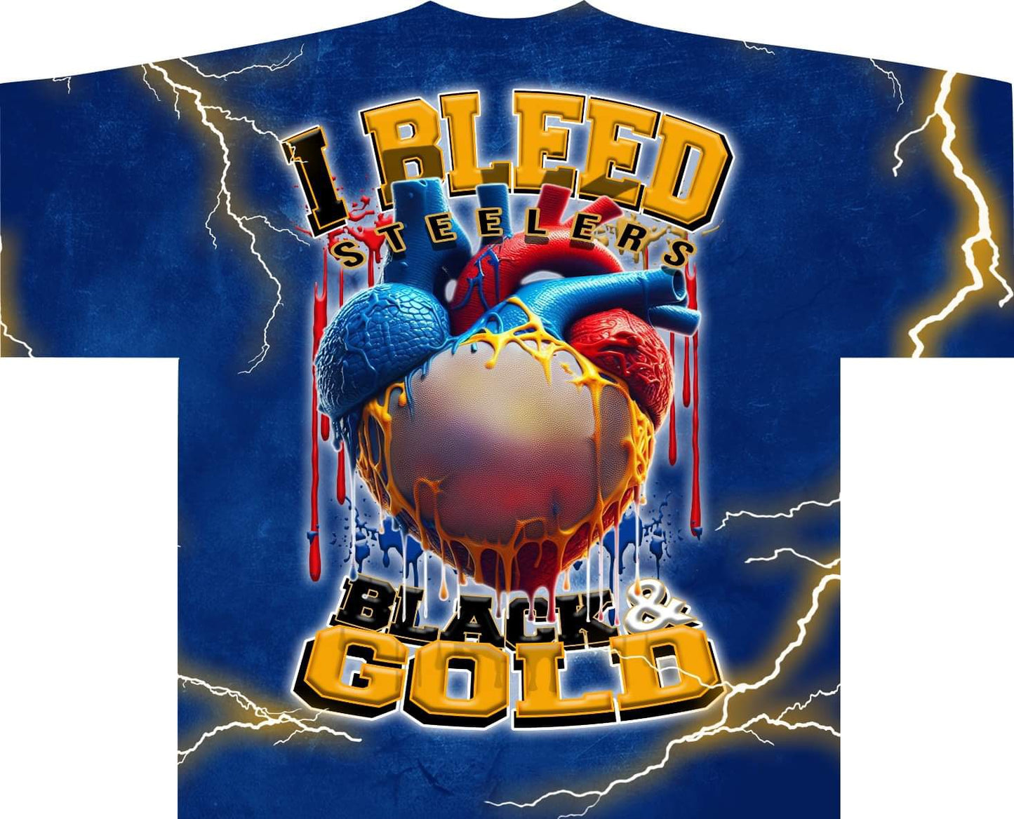 I Bleed Allover Pro Football Tee