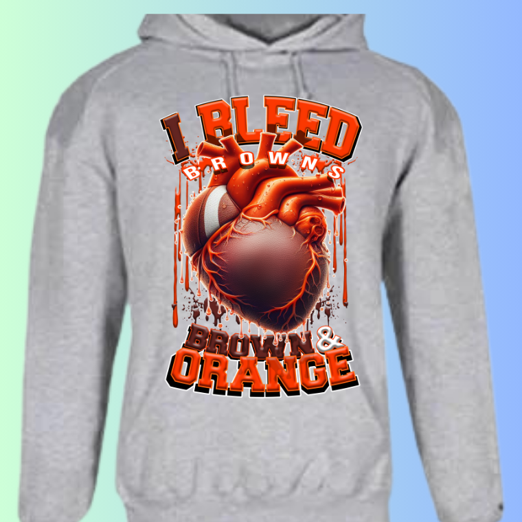 I Bleed Football Hoodies