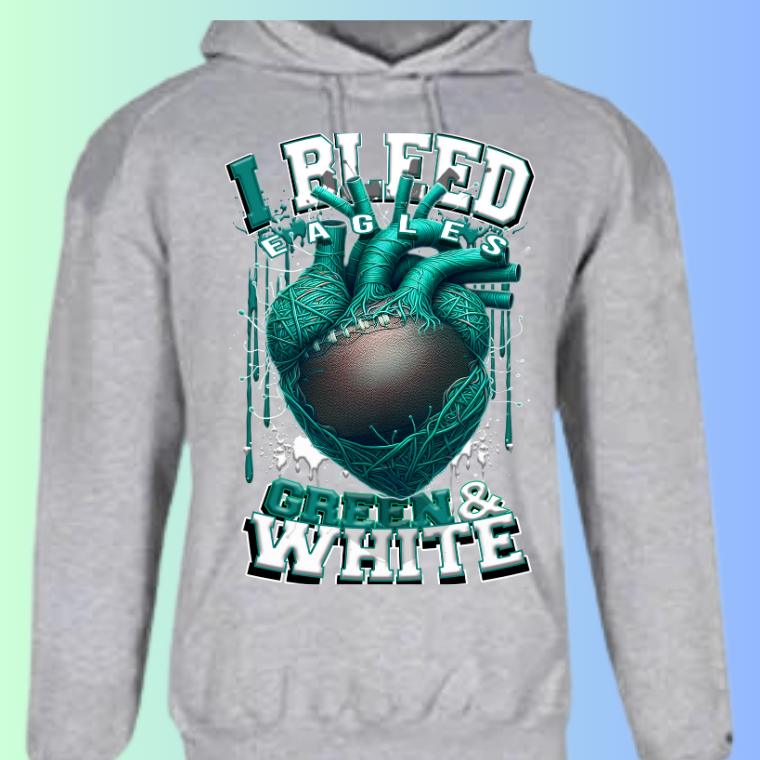 I Bleed Football Hoodies