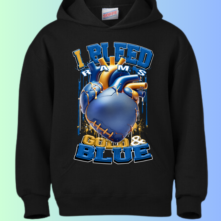 I Bleed Football Hoodies