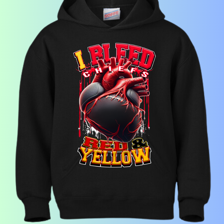 I Bleed Football Hoodies