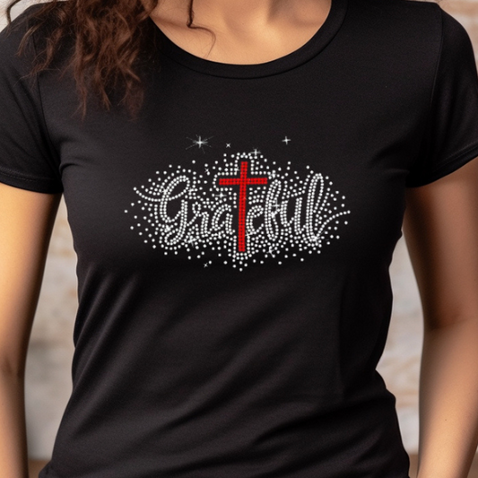 Grateful (Rhinestone) T-Shirt