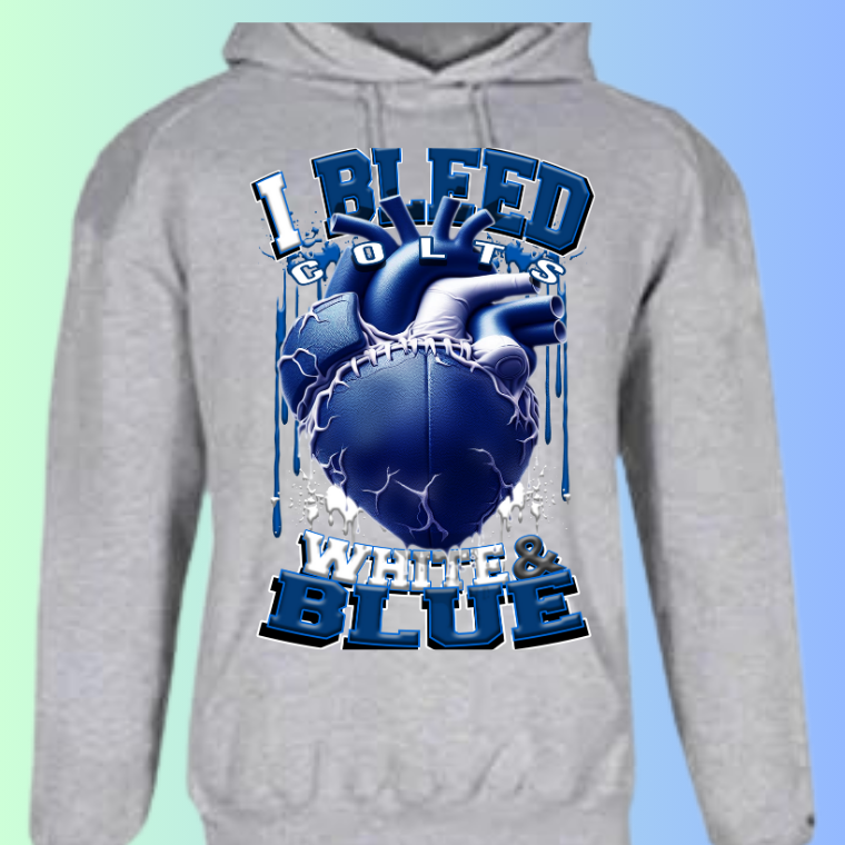 I Bleed Football Hoodies