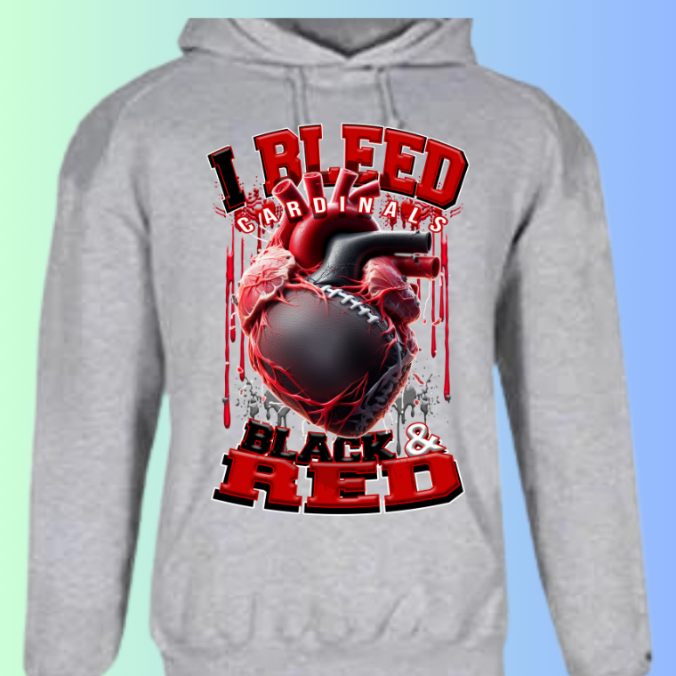 I Bleed Football Hoodies