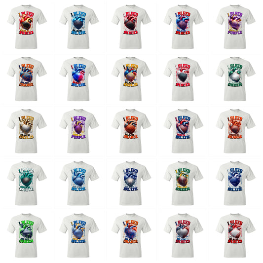 I Bleed Football T-Shirts