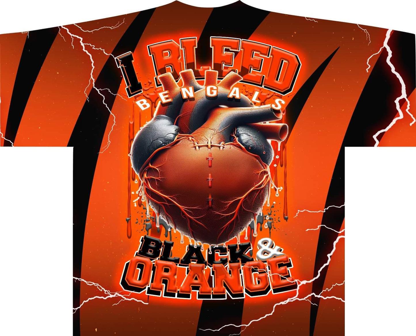 I Bleed Allover Pro Football Tee