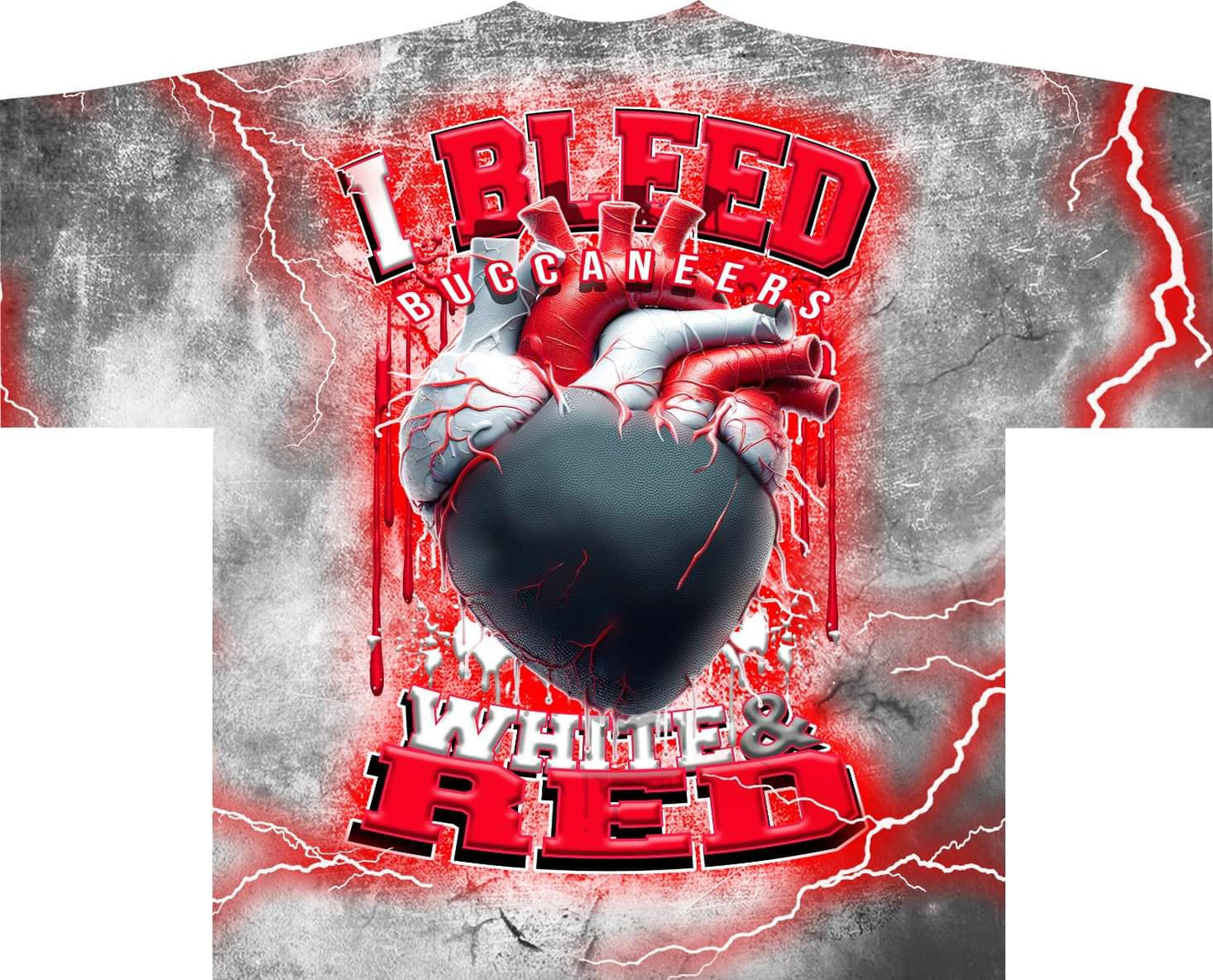 I Bleed Allover Pro Football Tee