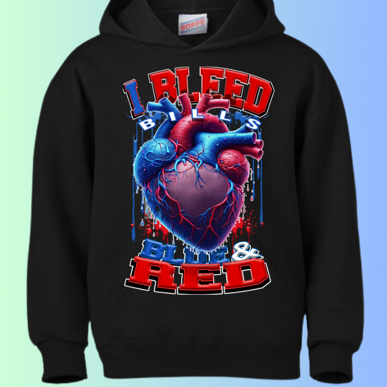 I Bleed Football Hoodies