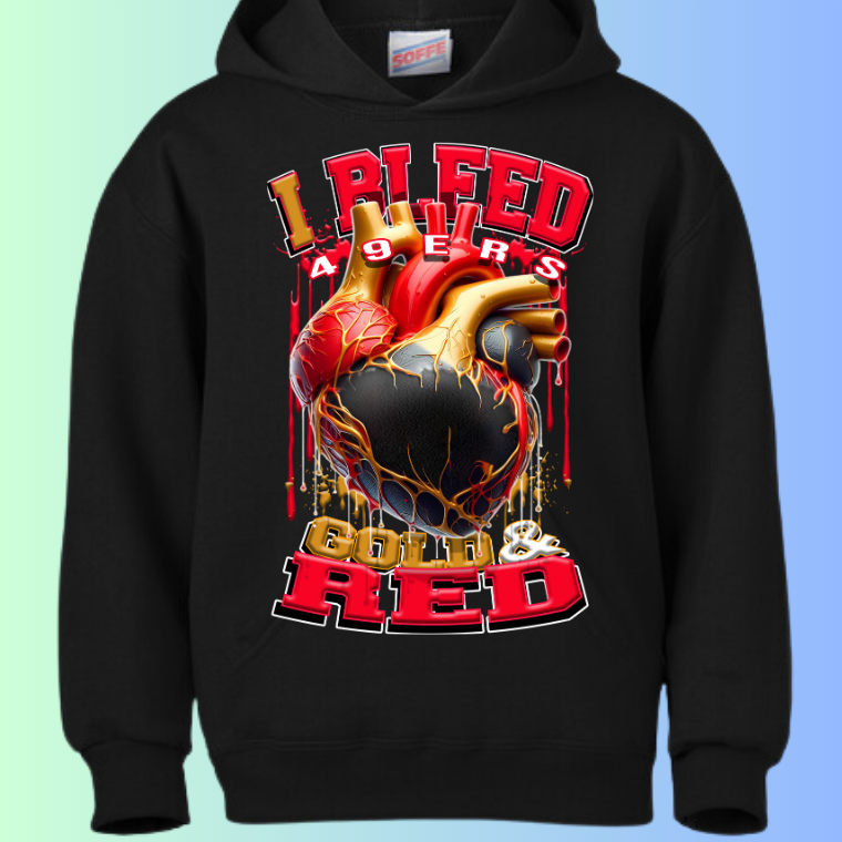 I Bleed Football Hoodies