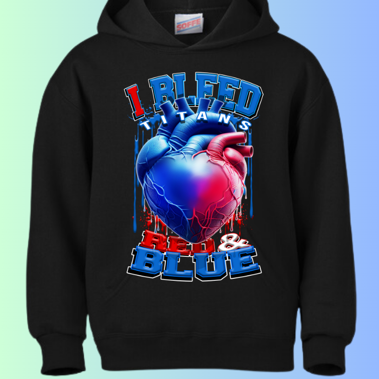 I Bleed Football Hoodies