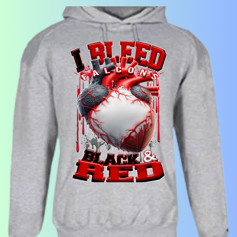 I Bleed Football Hoodies