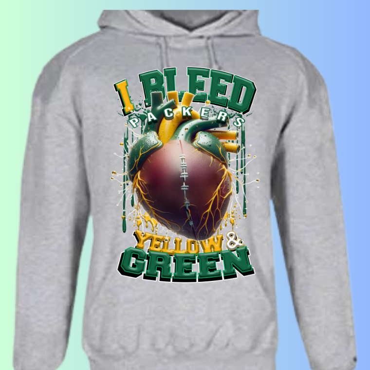 I Bleed Football Hoodies
