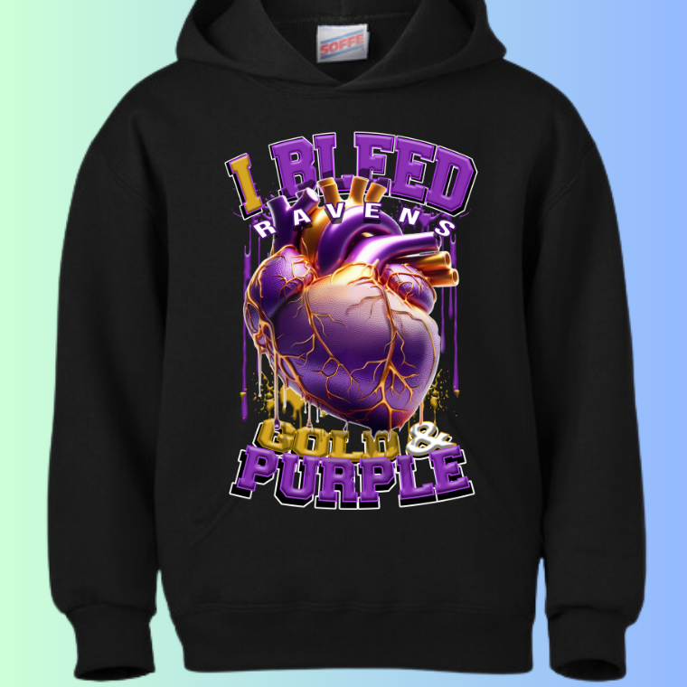 I Bleed Football Hoodies