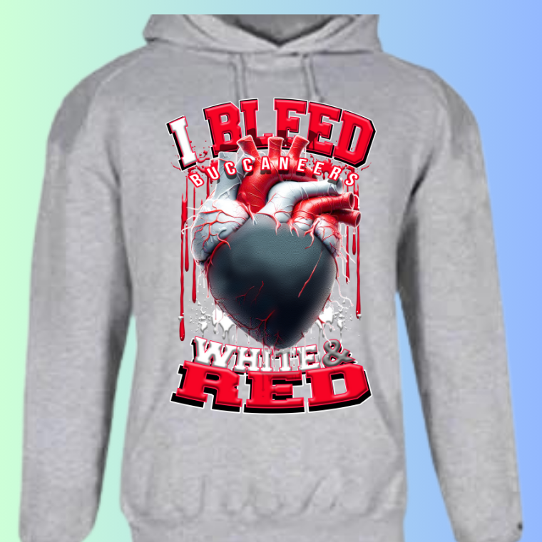I Bleed Football Hoodies