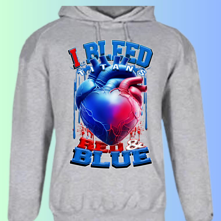 I Bleed Football Hoodies