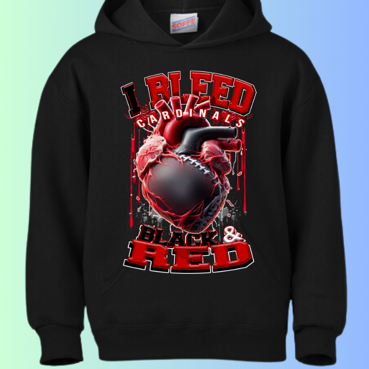 I Bleed Football Hoodies