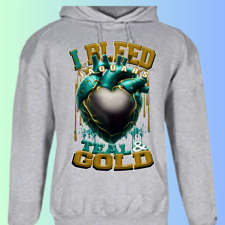 I Bleed Football Hoodies
