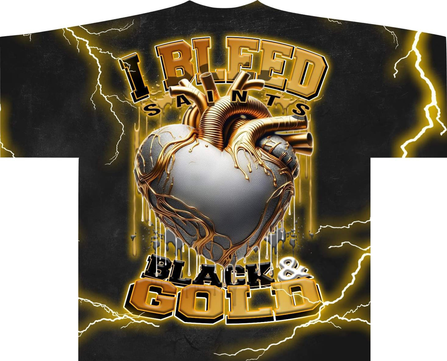 I Bleed Allover Pro Football Tee