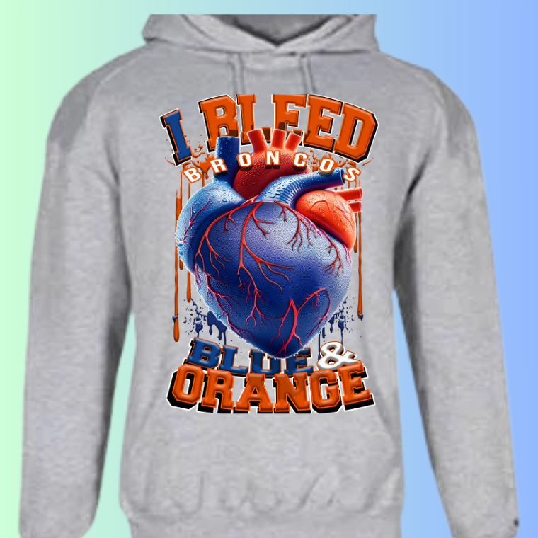 I Bleed Football Hoodies