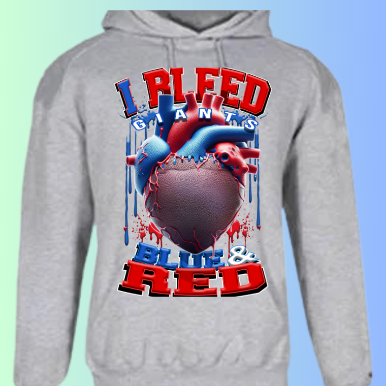 I Bleed Football Hoodies