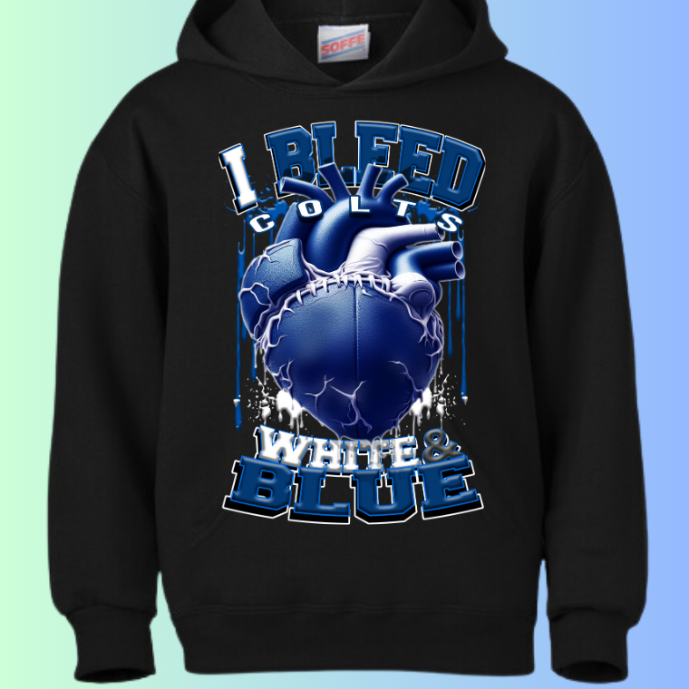 I Bleed Football Hoodies