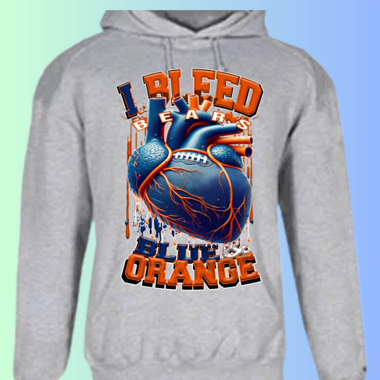 I Bleed Football Hoodies