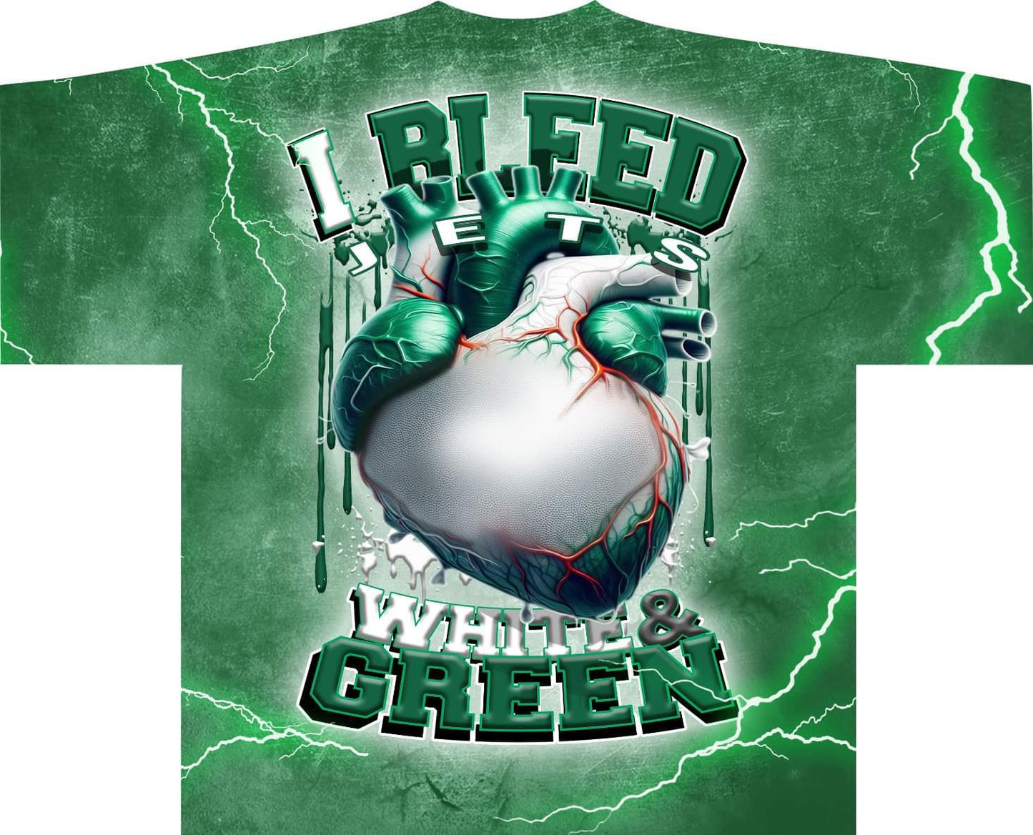 I Bleed Allover Pro Football Tee