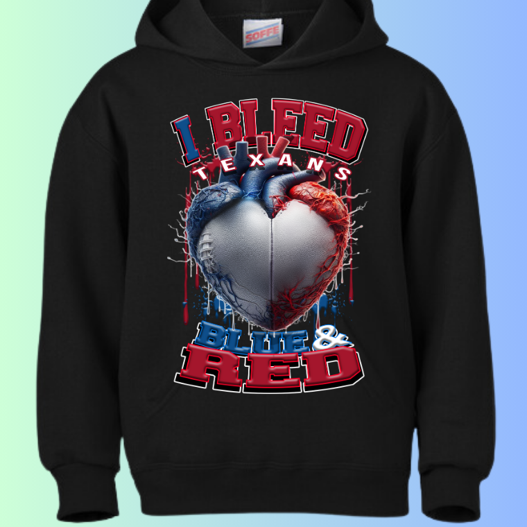 I Bleed Football Hoodies