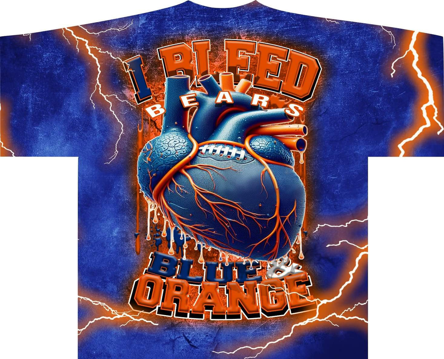 I Bleed Allover Pro Football Tee