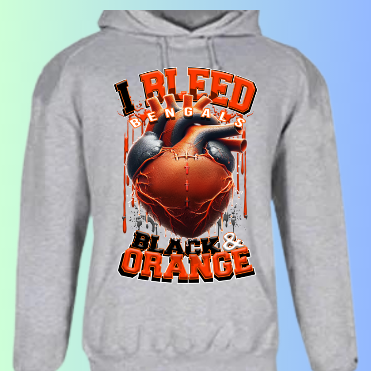 I Bleed Football Hoodies