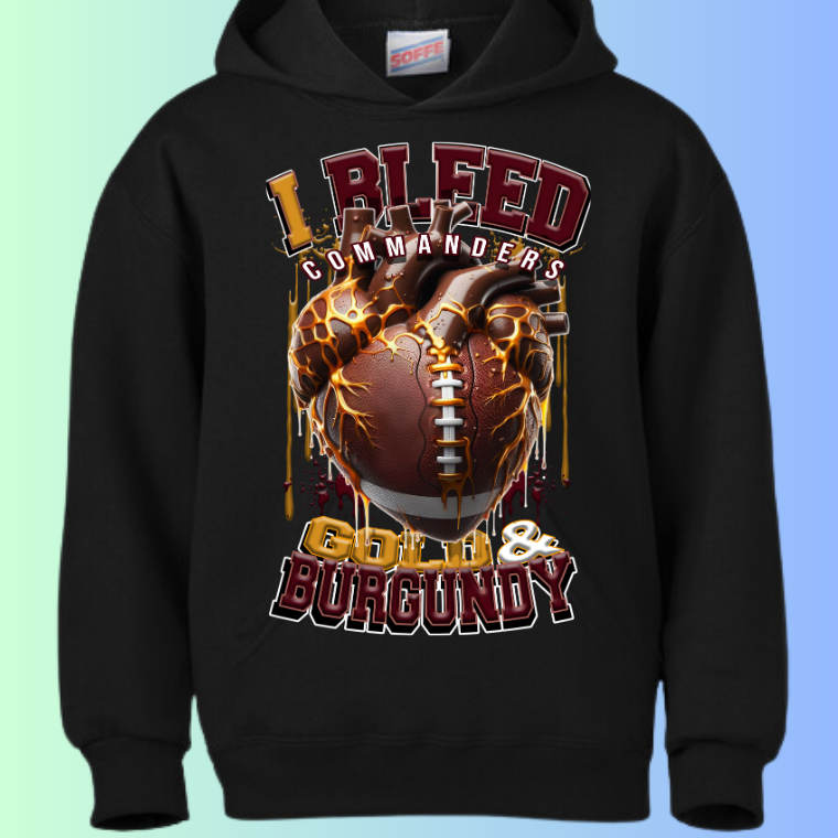 I Bleed Football Hoodies