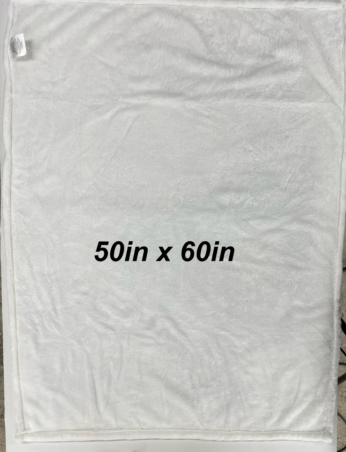 Custom 50in x 60in Blanket (White)