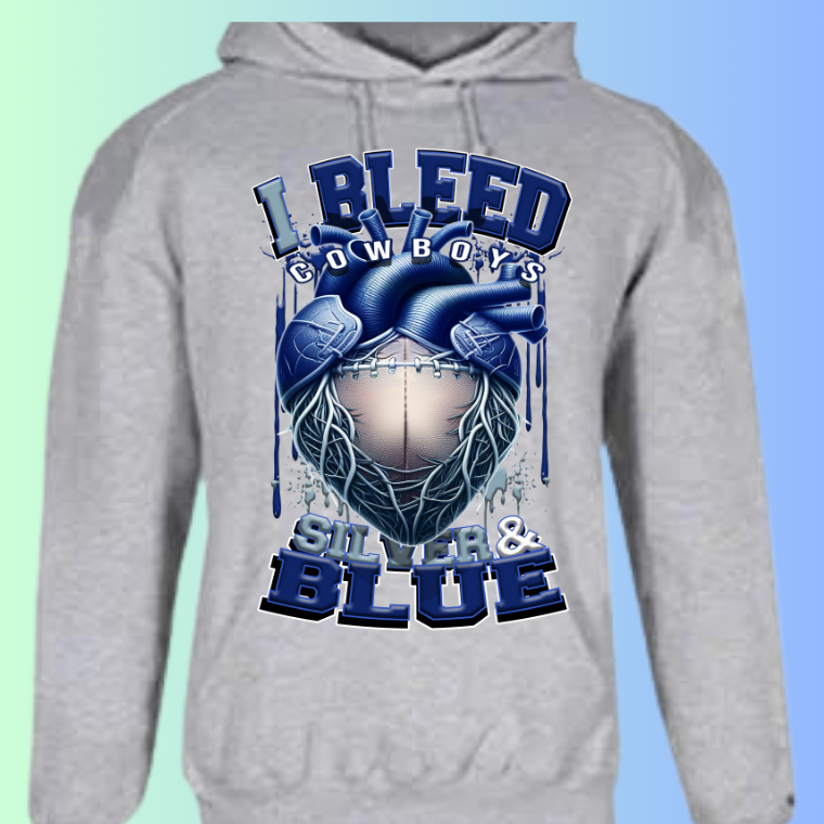 I Bleed Football Hoodies