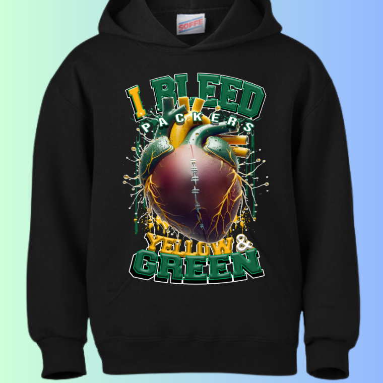 I Bleed Football Hoodies