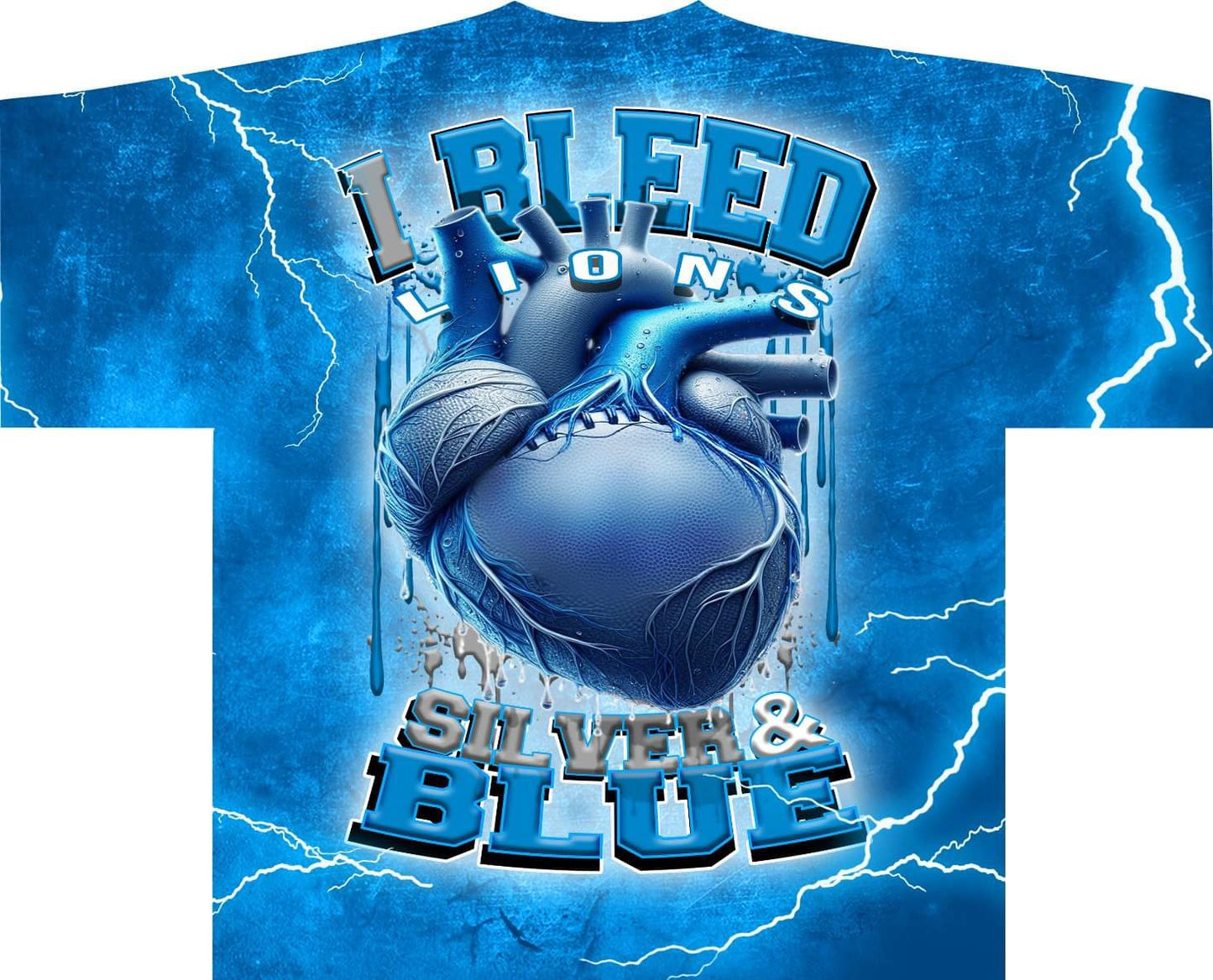 I Bleed Allover Pro Football Tee