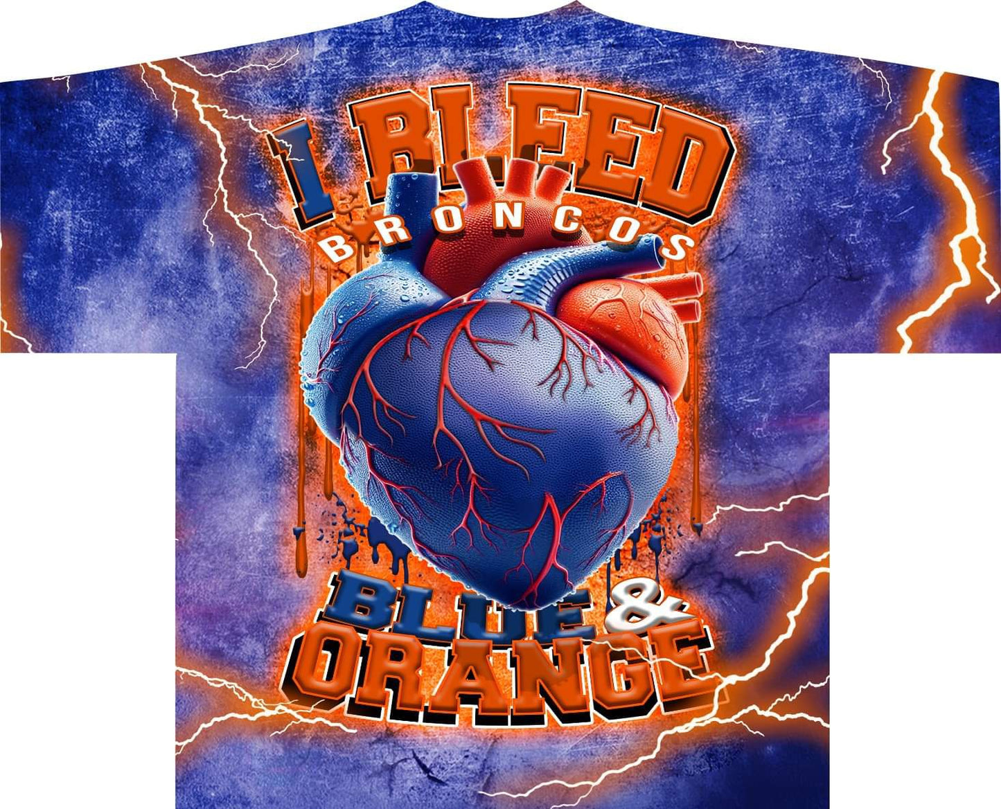 I Bleed Allover Pro Football Tee