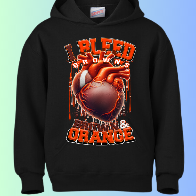 I Bleed Football Hoodies