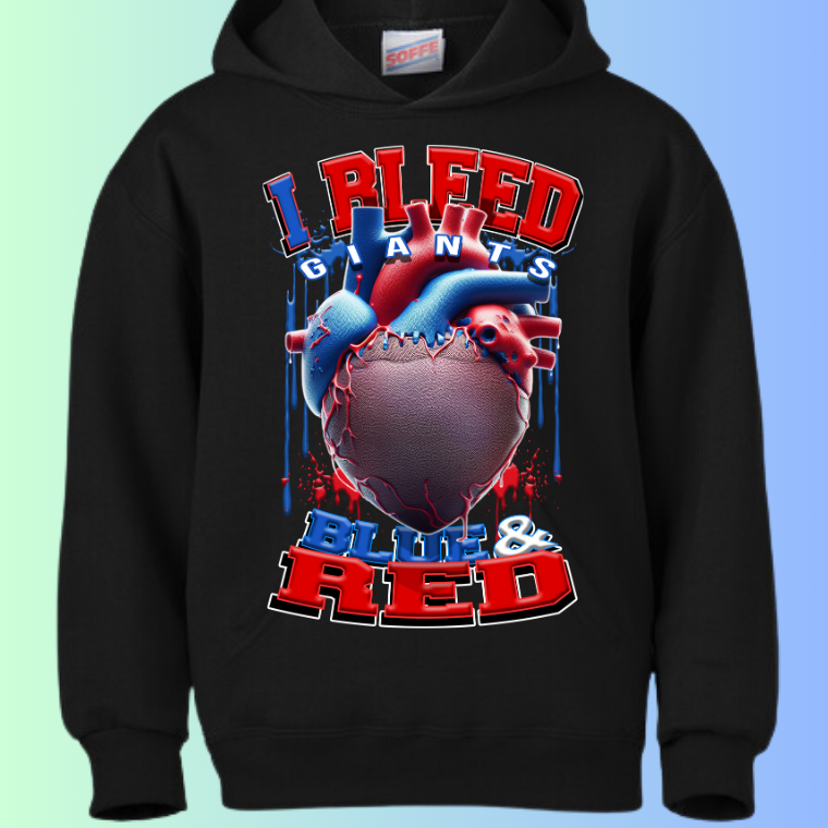 I Bleed Football Hoodies