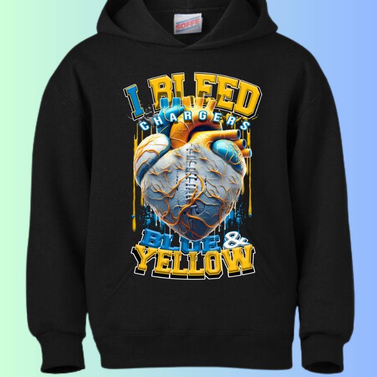 I Bleed Football Hoodies