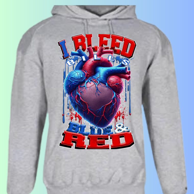 I Bleed Football Hoodies