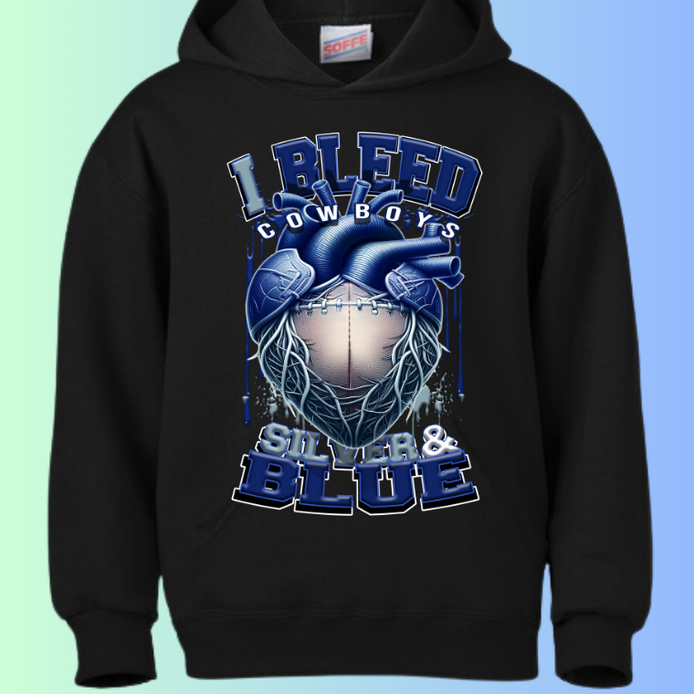 I Bleed Football Hoodies