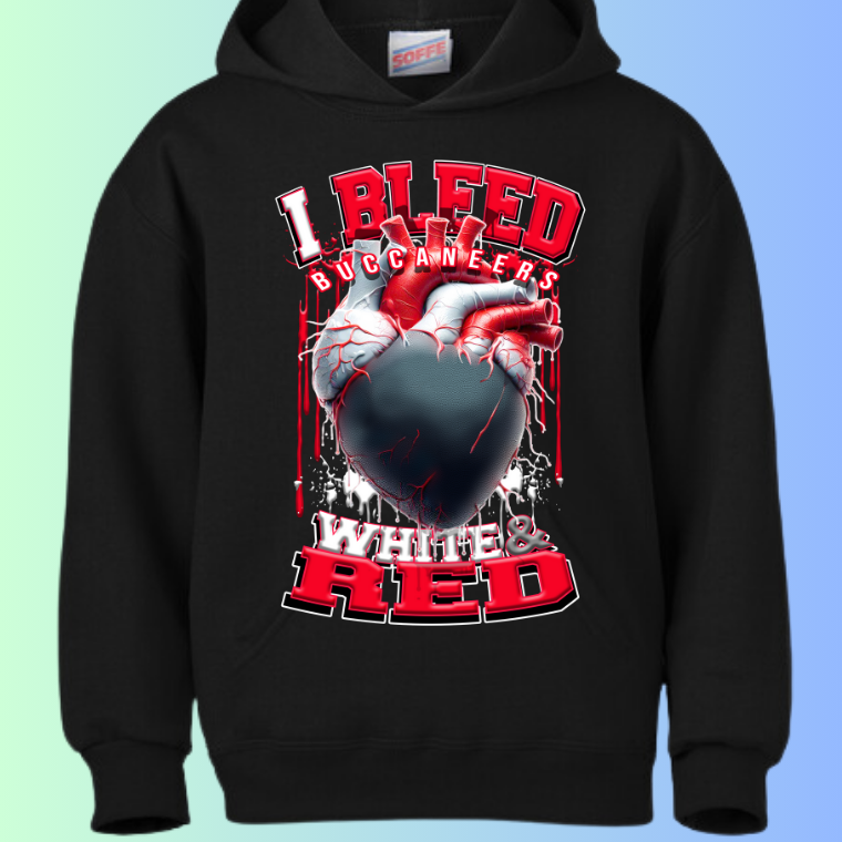I Bleed Football Hoodies
