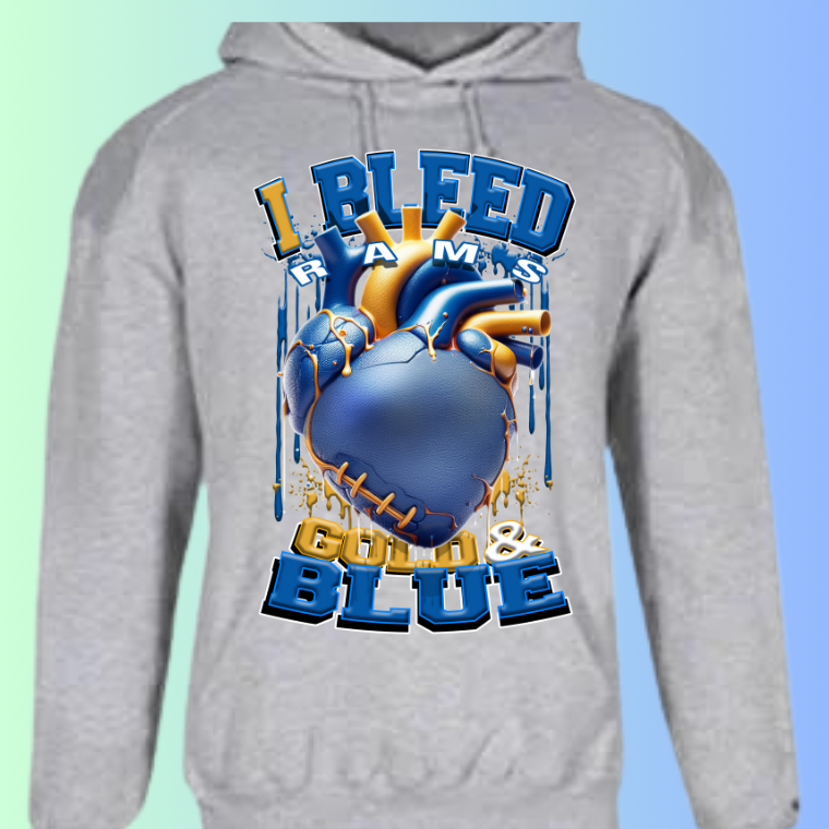 I Bleed Football Hoodies