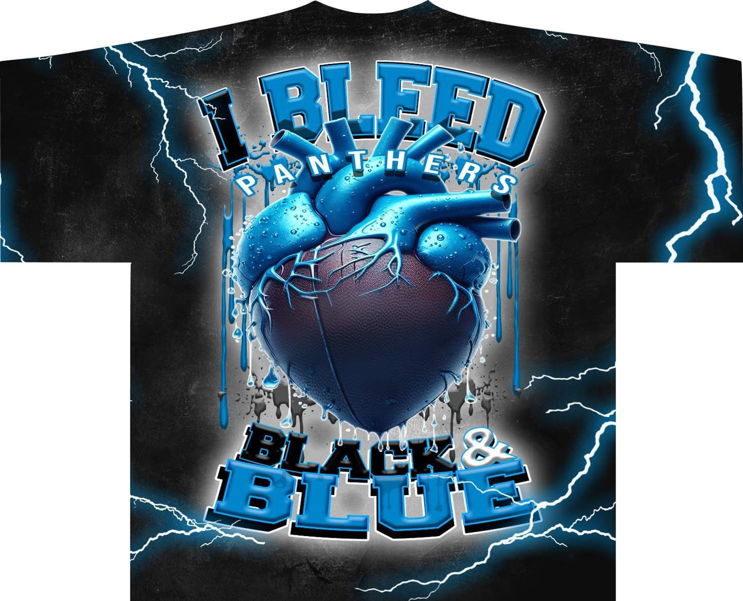 I Bleed Allover Pro Football Tee