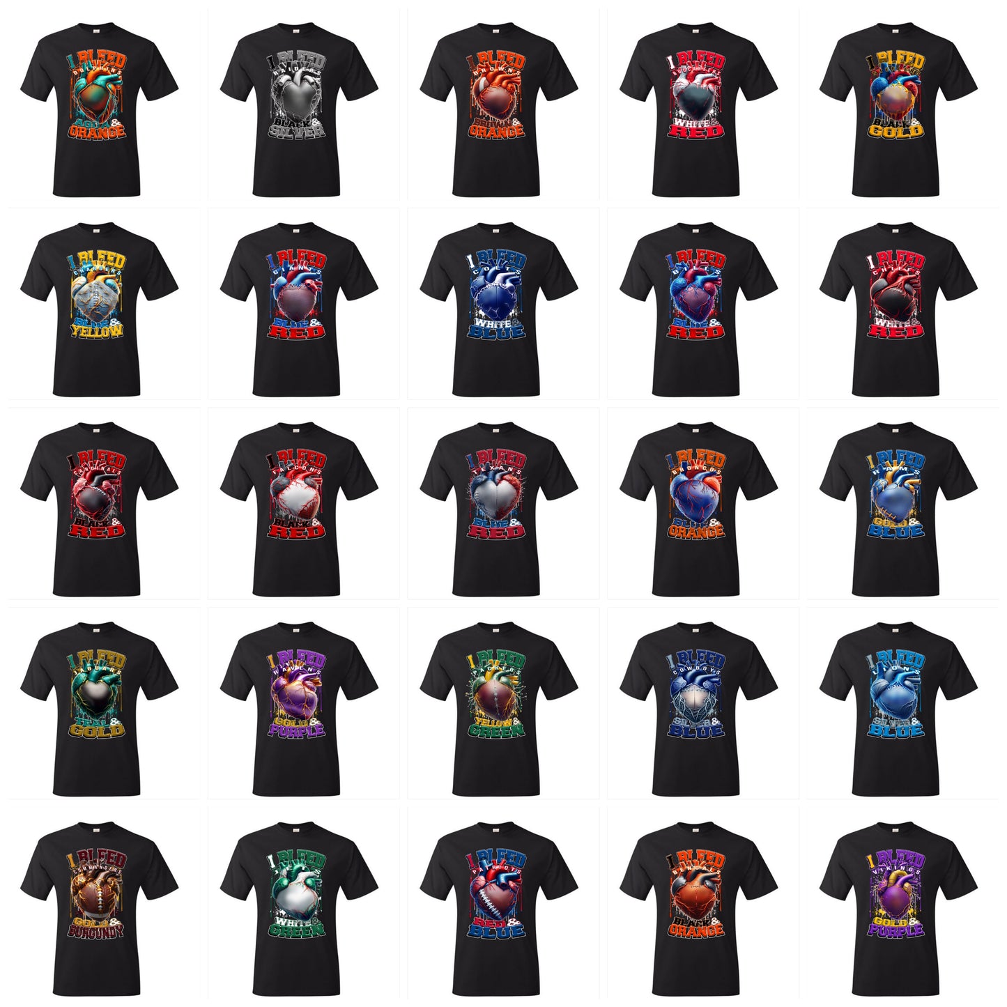 I Bleed Football T-Shirts