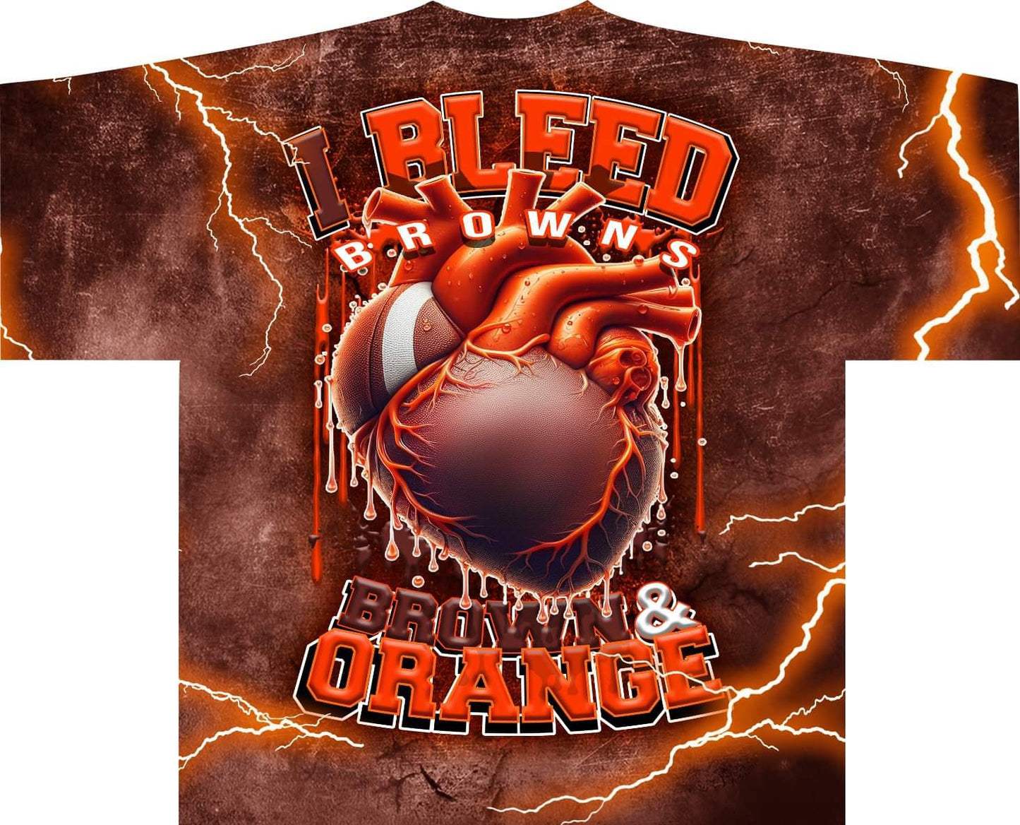 I Bleed Allover Pro Football Tee