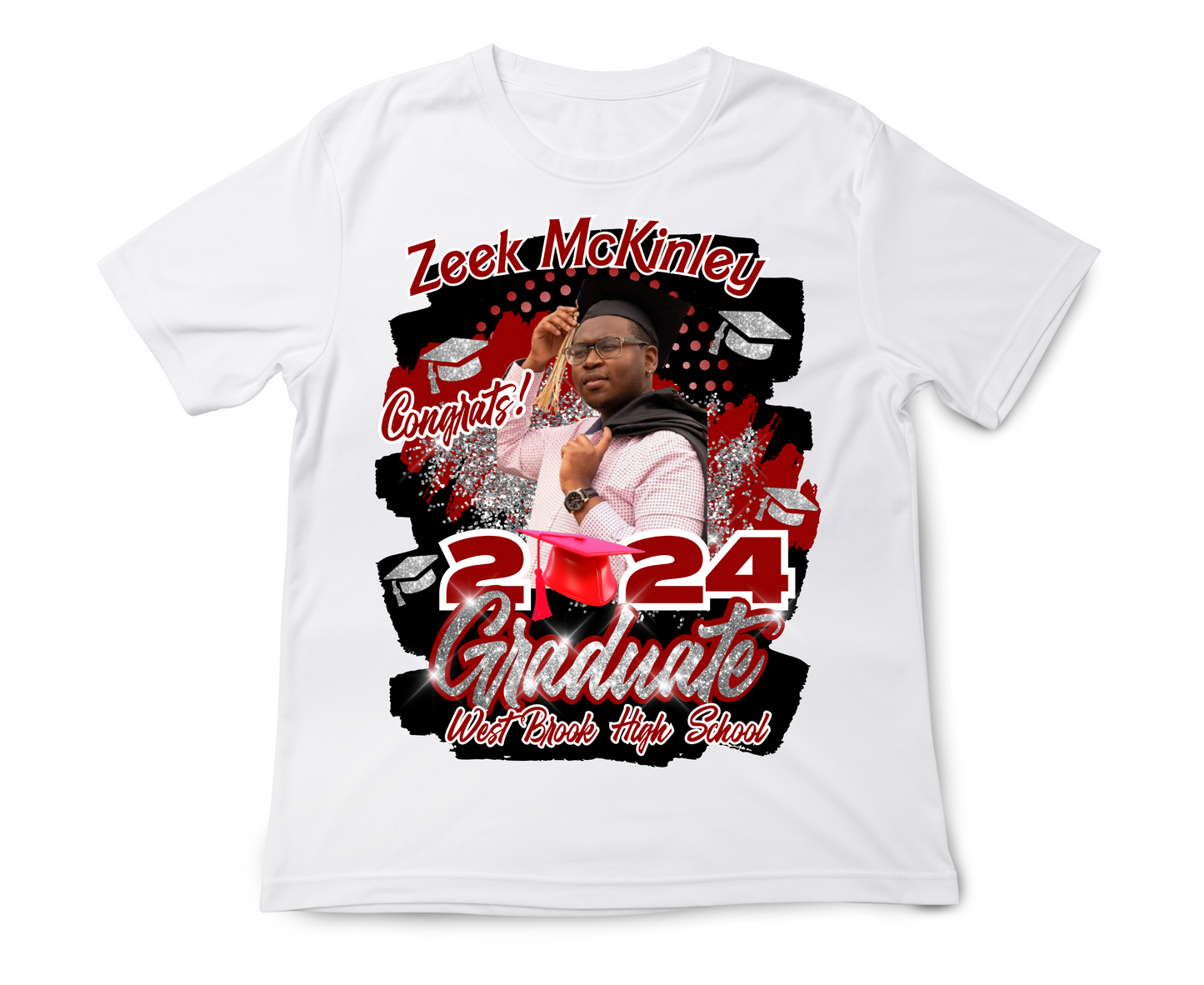 CUSTOM GRAD (CENTER PRINT ONLY) T-SHIRT