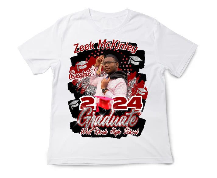 GRAD PACKAGE #2 - CENTER PRINT T-SHIRTS