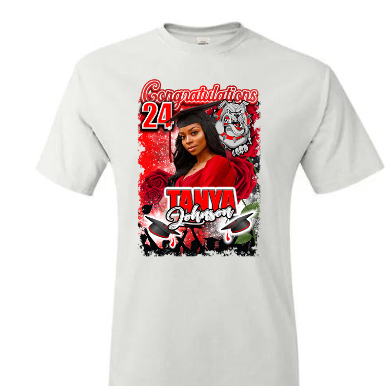 Grad Bundle 3 ( Stole & Center Print T-shirt)